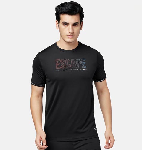 Typography Printed Outdoor T-shirt